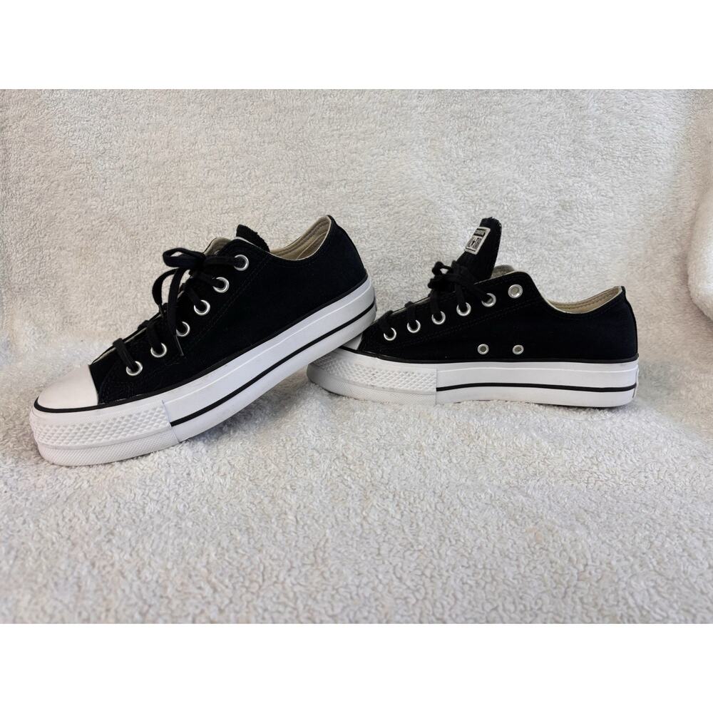 Converse Chuck Taylor All Star Move Platform Black Low Top Womens 9 Sneakers